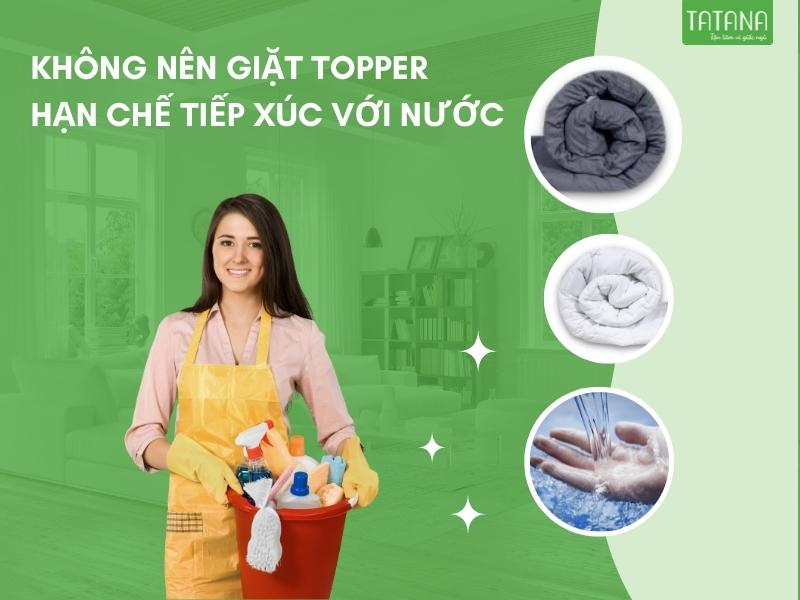 Cách giặt & vệ sinh topper đúng cách