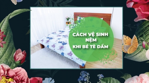 Cách Vệ Sinh Nệm Khi Bé Tè Dầm