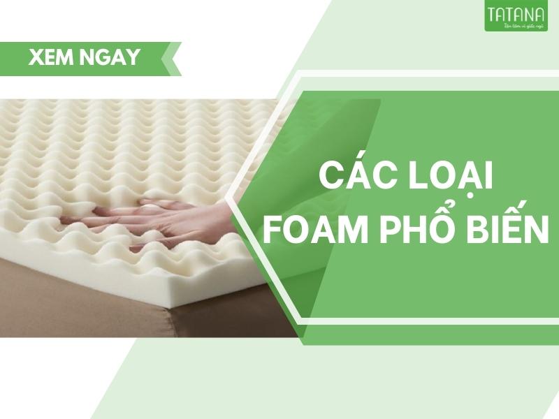 Các loại foam phổ biến