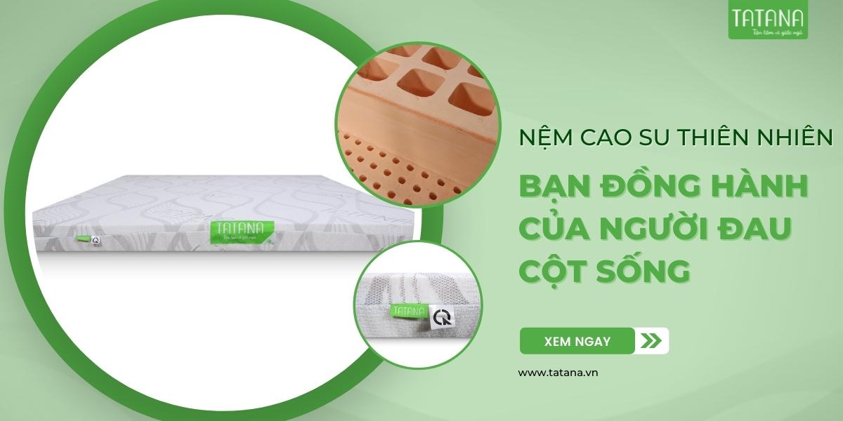 Nệm cao su thiên nhiên - Bạn đồng hành của người đau cột sống