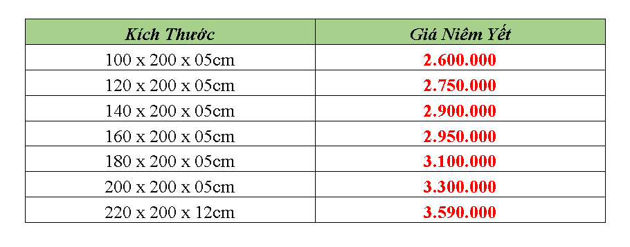 Nệm sinh viên giá rẻ tại TPHCM