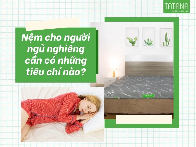 Nệm tốt nhất cho người ngủ nghiêng