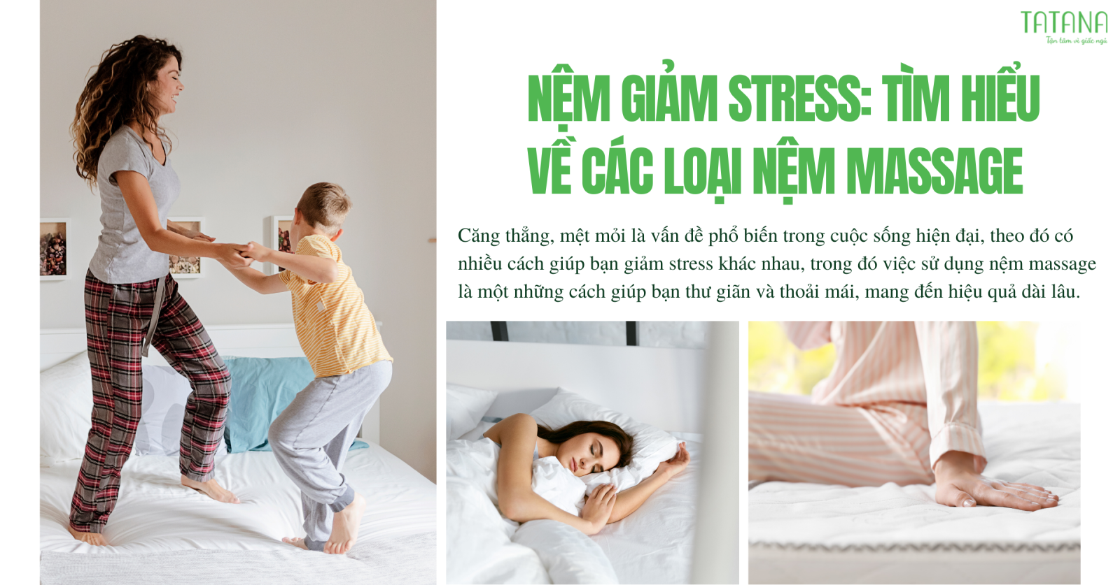 Nệm giảm stress: Tìm hiểu về các loại nệm massage