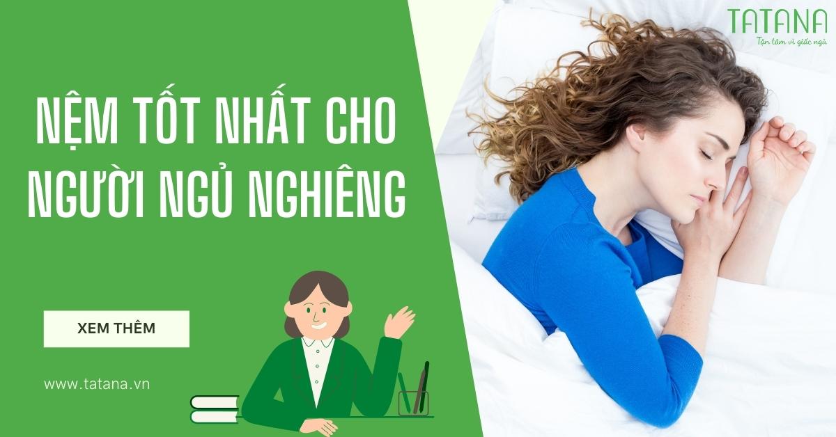 Nệm tốt nhất cho người ngủ nghiêng