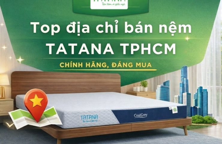 Top địa chỉ bán nệm Tatana TPHCM chính hãng, đáng mua
